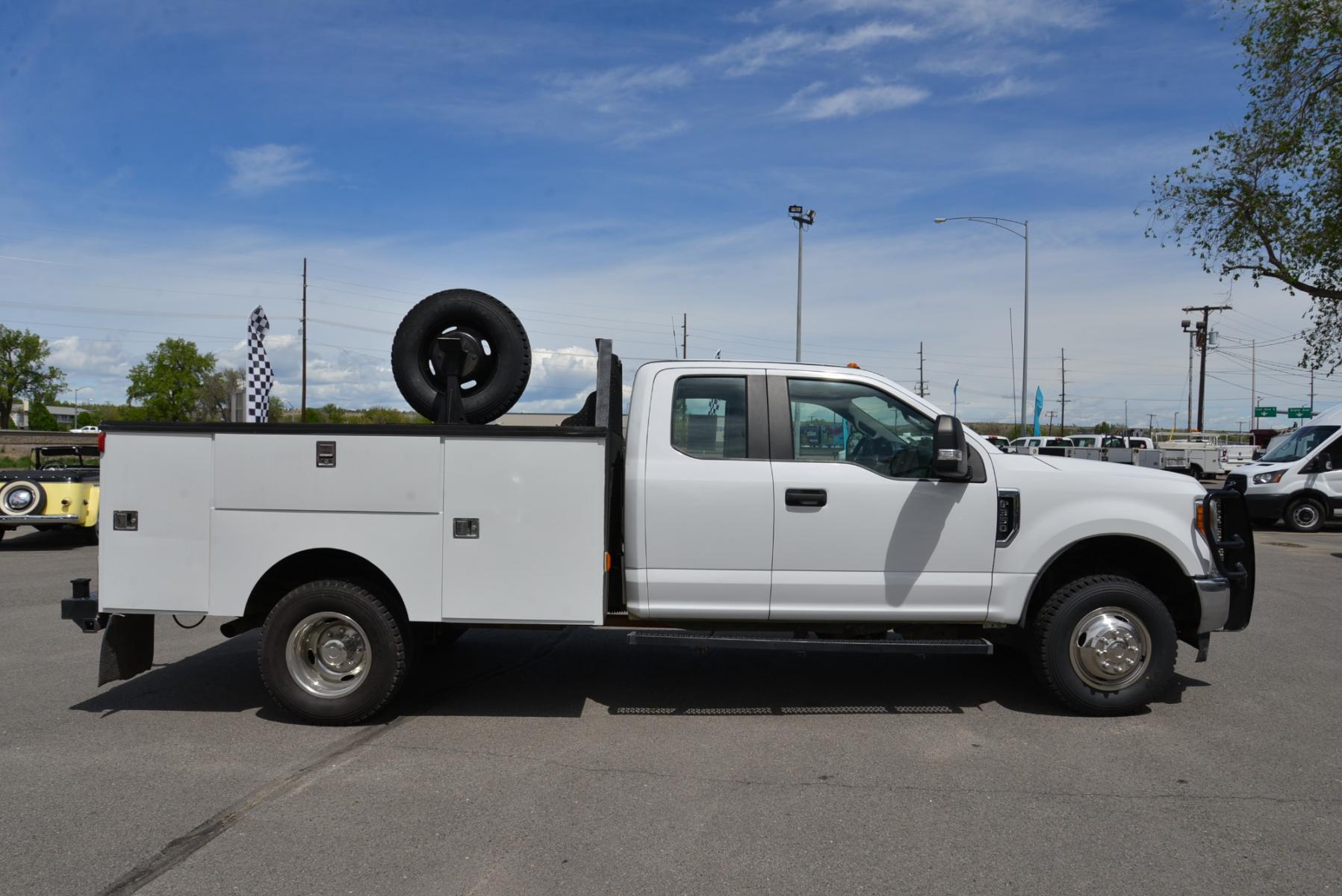 2017 White /Gray Ford F-350 SD XL Supercab Dually (1FD8X3H69HE) with an 6.2 Gasoline V8 engine, 6 speed automatic transmission, located at 4562 State Avenue, Billings, MT, 59101, (406) 896-9833, 45.769516, -108.526772 - 2017 Ford F-350 SuperCab Dually 4WD - Service Body! 6.2L V8 OHV 16V Engine - 6-Speed Automatic Transmission - 4WD - Service/Utility Body - 133,429 miles - Inspected and serviced - copy of inspection and work performed as well as a full vehicle history report provided - Ready to go to the jobsite - Photo #26